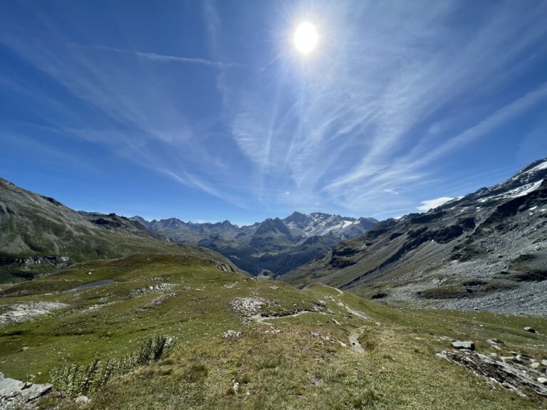 col du mont côté italien